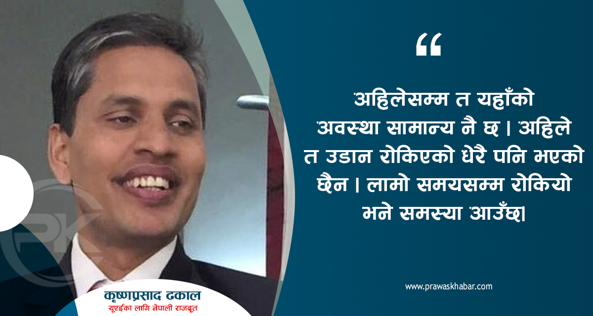 उडान प्रतिबन्ध लम्बियो भने यूएईका नेपालीलाई समस्या आउन सक्छ : राजदूत ढकाल