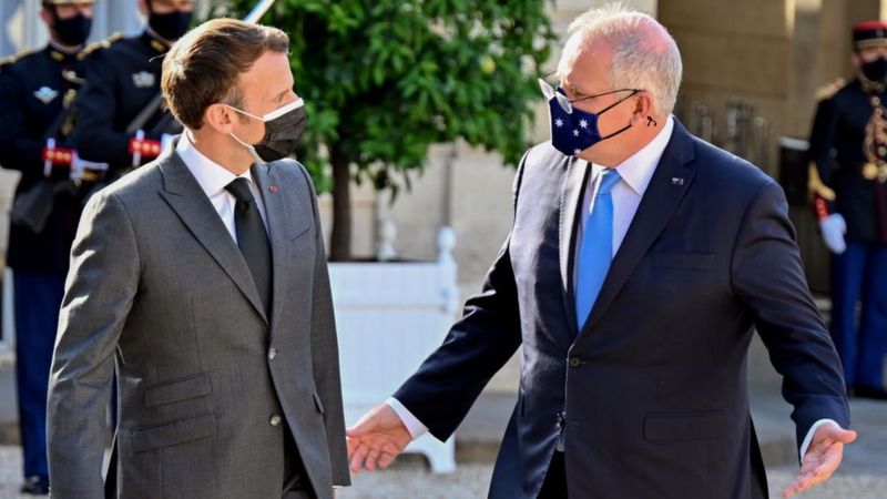 ओकस सम्झौताः अस्ट्रेलियाका प्रधानमन्त्री मोरिसनले आफूसँग झुट बोलेको फ्रान्सेली राष्ट्रपति माक्रोँको आरोप