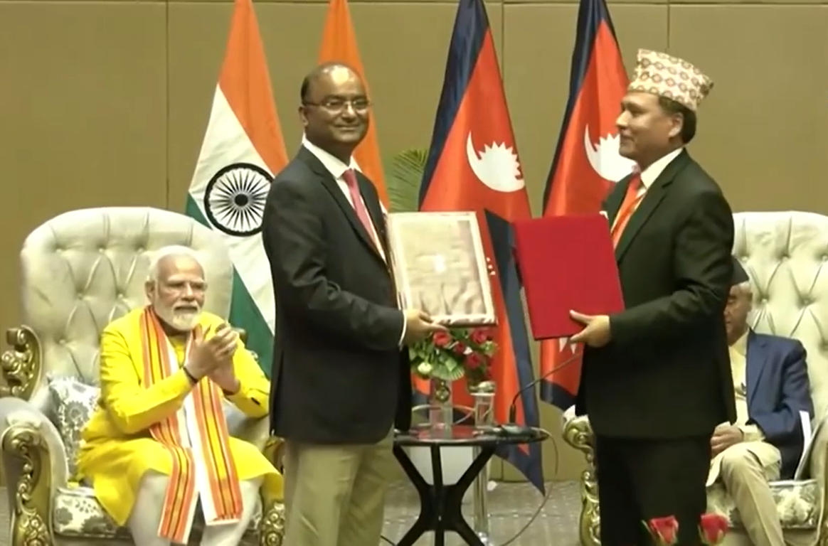 नेपाल–भारतबीच लुम्बिनीमा विभिन्न पाँच समझदारीपत्रमा हस्ताक्षर