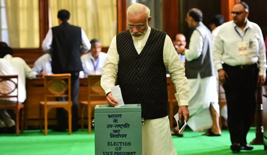 भारतमा उपराष्ट्रपति चयनका लागि मतदान