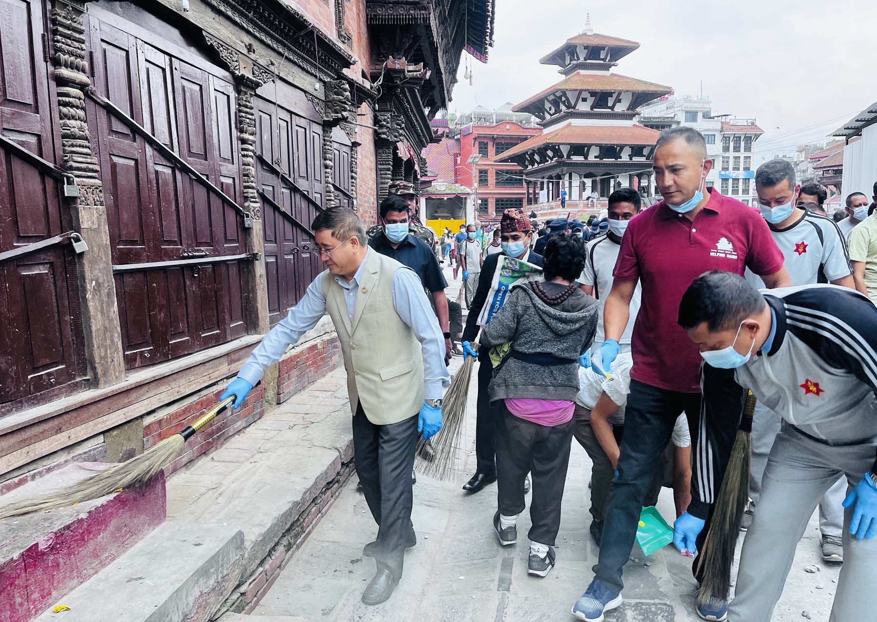 सफा नेपाल, हरियाली नेपाल’ अभियानअन्तर्गत आज वसन्तपुरमा सरसफाइ