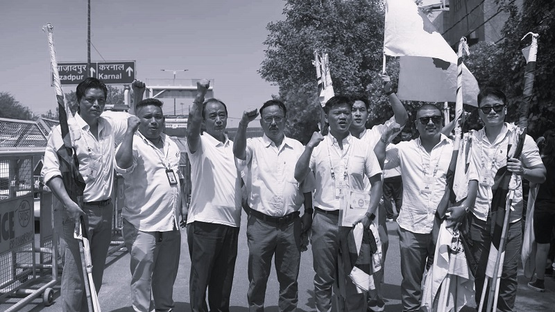 जी–२०सम्मेलन : चीनविरुद्ध प्रदर्शन