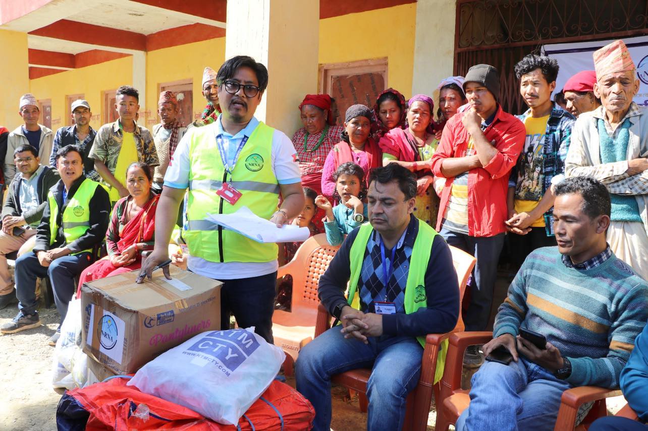 जाजरकोट भूकम्प पिडितको लागि एनआरएनए स्वास्थ्य हटलाइन सेवा