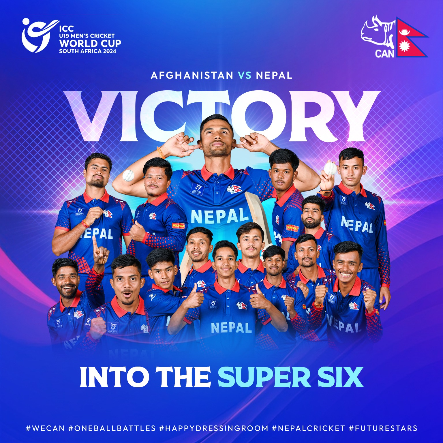 आईसीसी यू-१९ विश्वकप क्रिकेट : अफगानिस्तानलाई पराजित गर्दै नेपाल सुपर सिक्समा