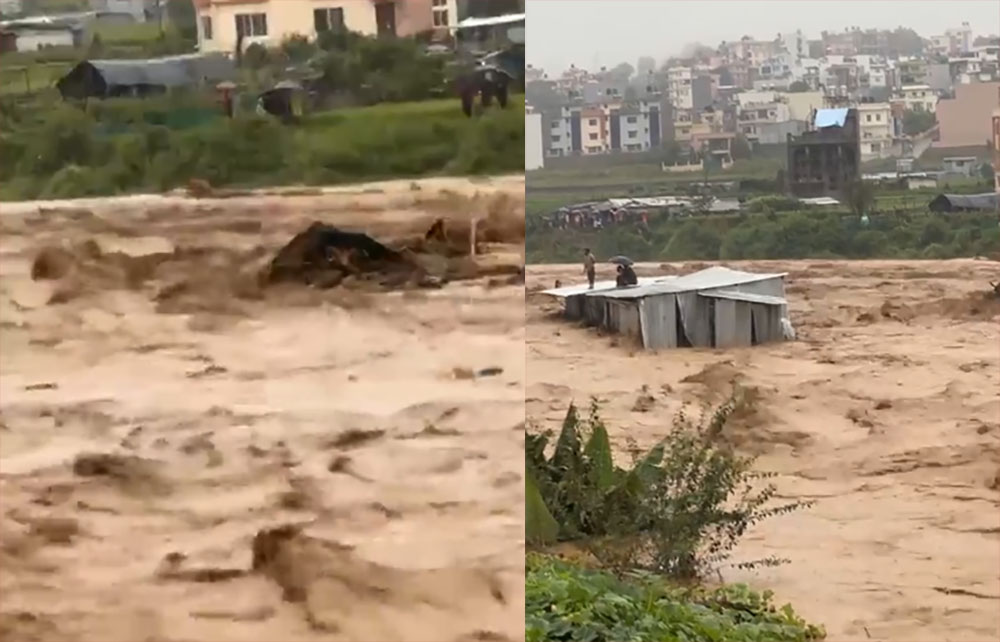 काठमाडौं उपत्यकाका ११ स्थानमा ‘रेकर्ड ब्रेक’ वर्षा