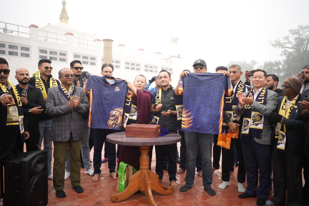लुम्बिनी लायन्सको जर्सी सार्वजनिक